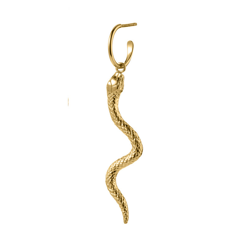 Serpent Hoop Earring