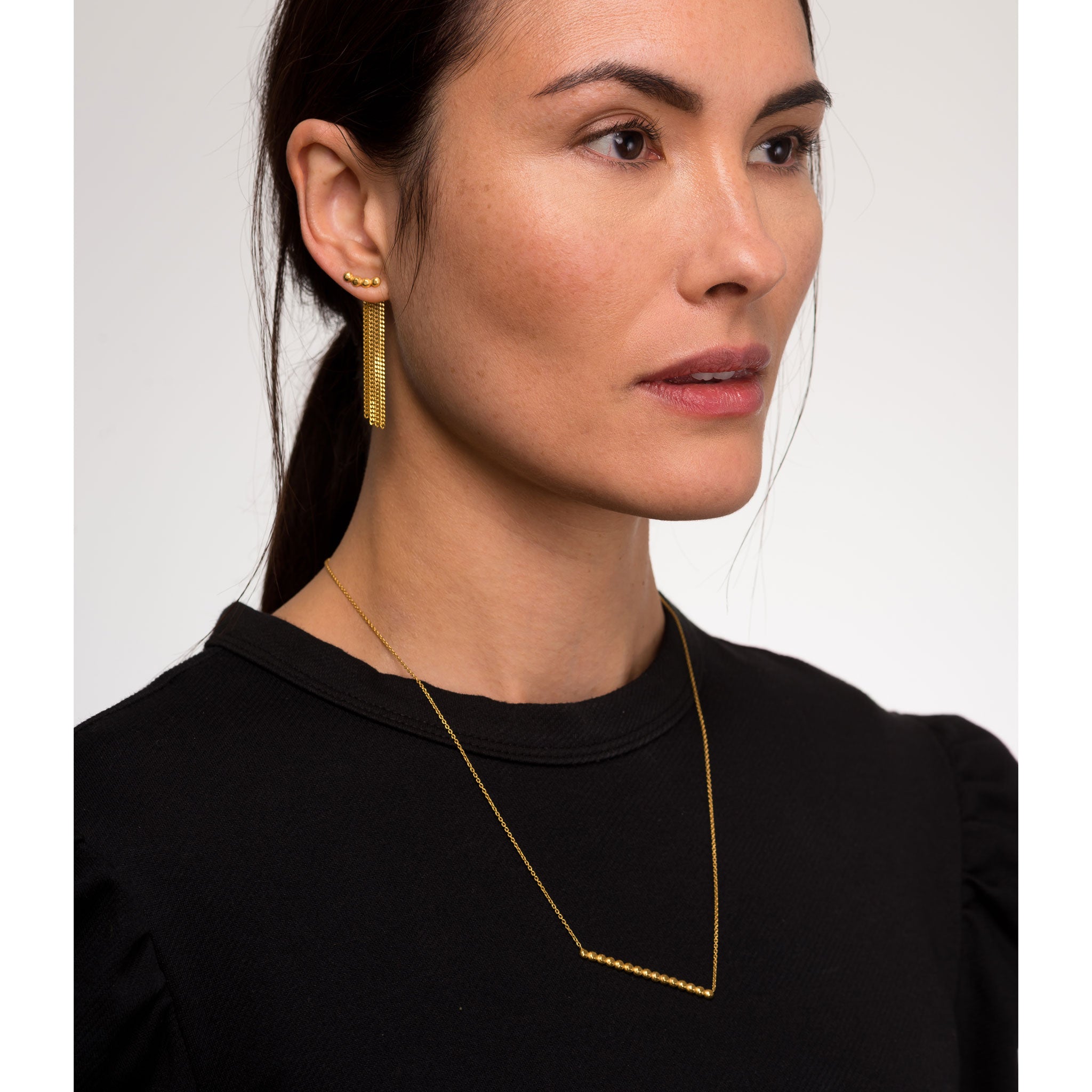 speakeasy-bar necklace in gold vermeil by Louise wade London