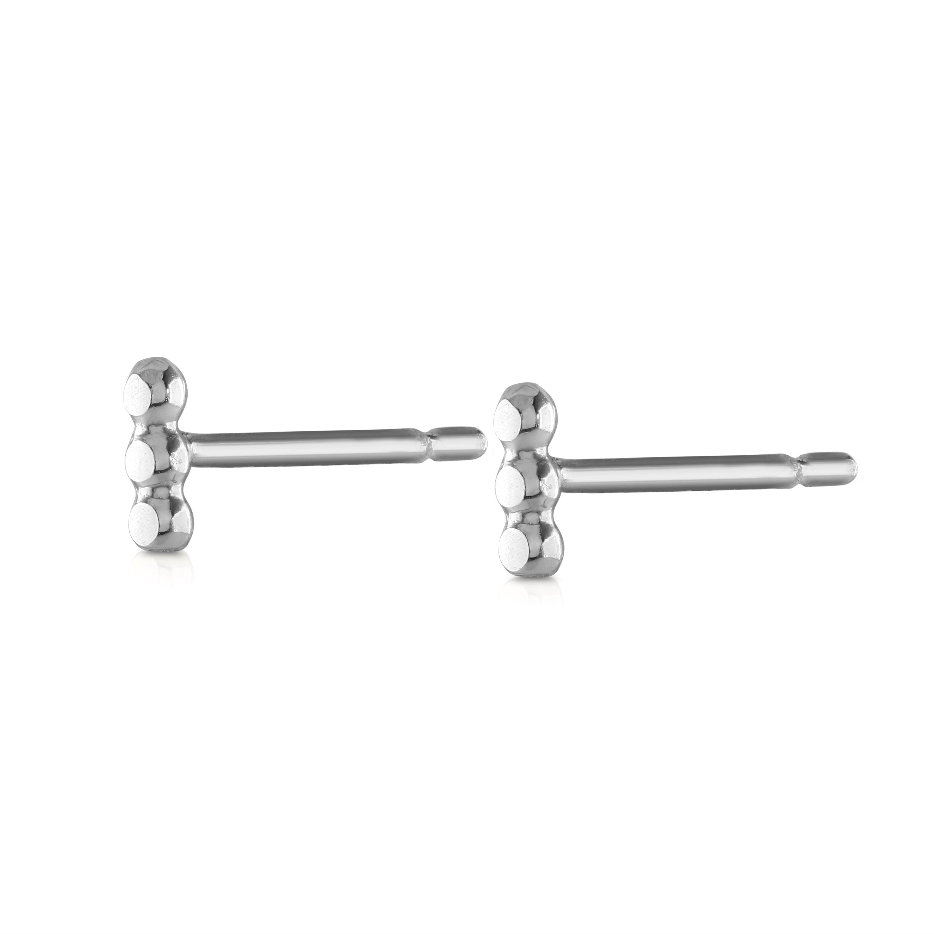 Speakeasy Mini Three Stud Earrings