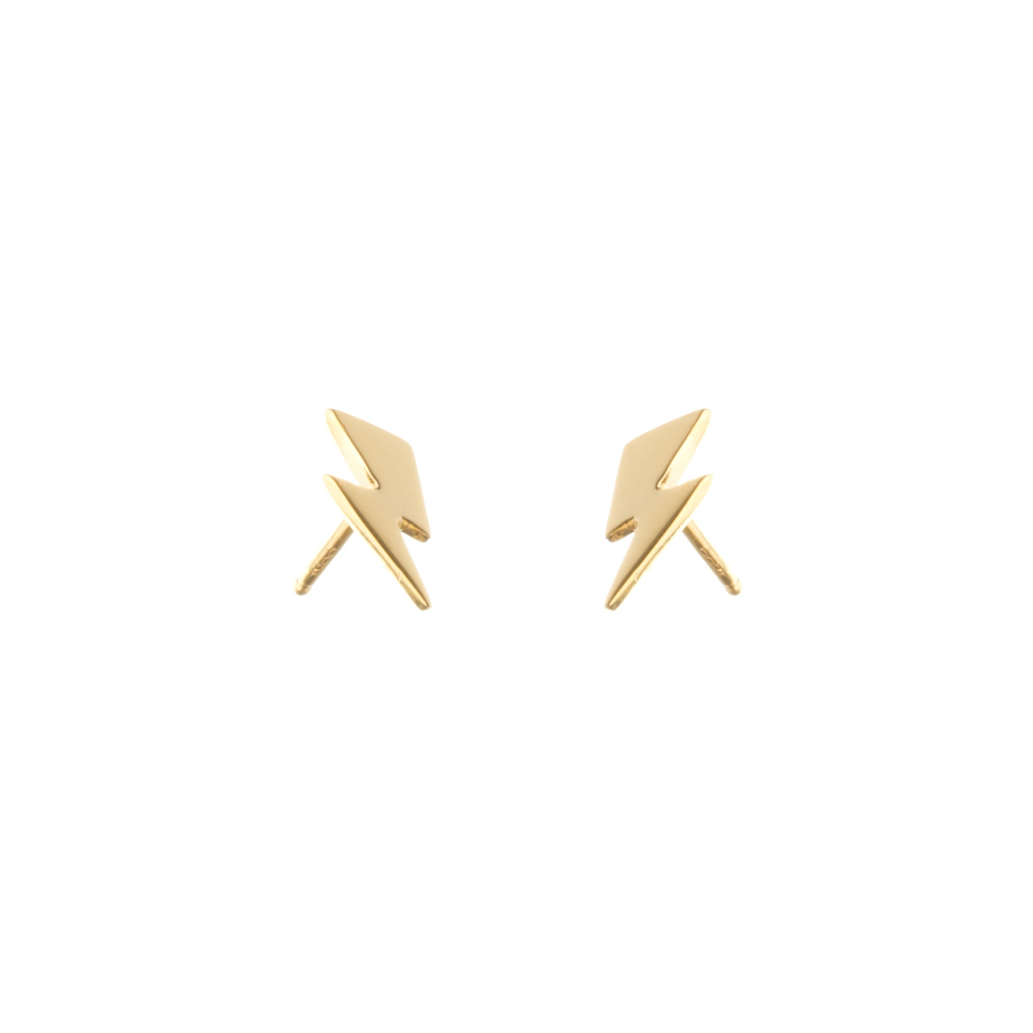 Louise Wade Small Bowie Flash Stud Earrings gold vermeil