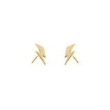 Louise Wade Small Bowie Flash Stud Earrings gold vermeil