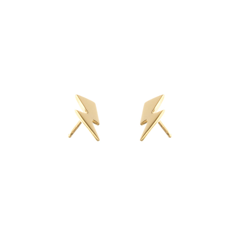 Louise Wade Small Bowie Flash Stud Earrings gold vermeil