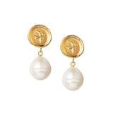 Swallow Baroque Pearl Drop Earrings