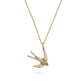 3D Swallow Pendant Necklace