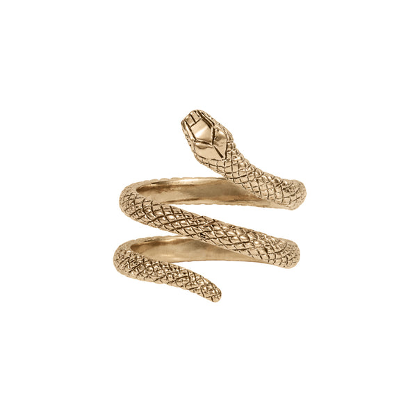 Twice Wrap-around Serpent Ring