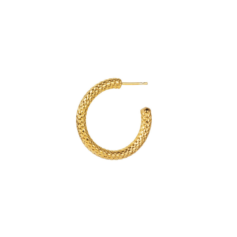 Yacht Rope Chunky Hoop Earring- Large